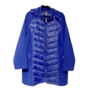 PENNINGTONS Cobalt Blue Hooded Puffer Coat 2X